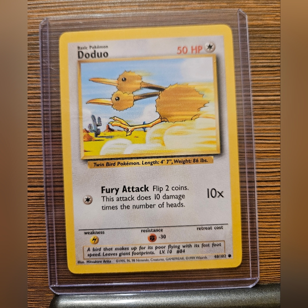 Pokemon Doduo 48/102 Base Set Trading Card
